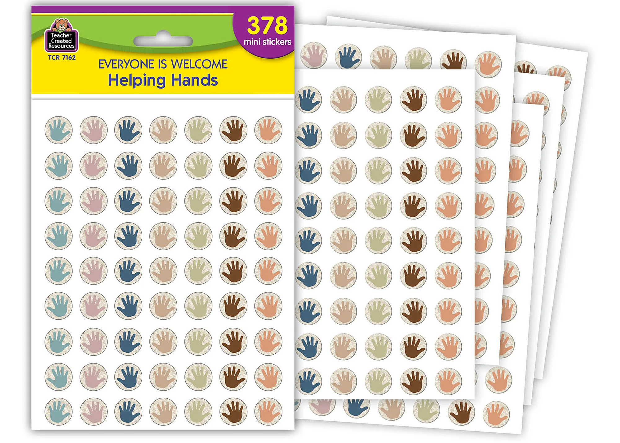 Everyone is Welcome Helping Hands Mini Stickers