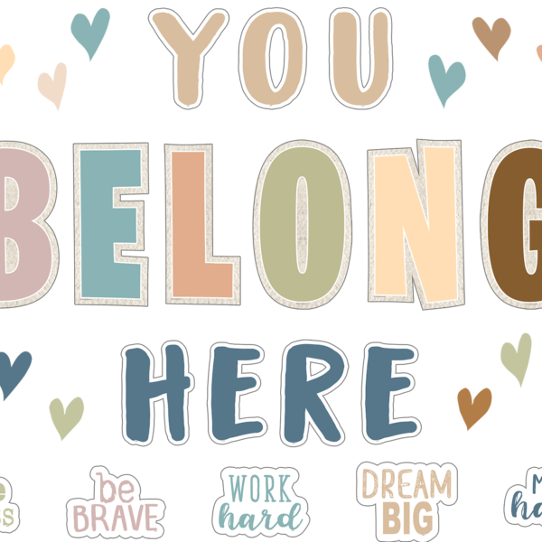 Everyone is Welcome You Belong Here Bulletin Board