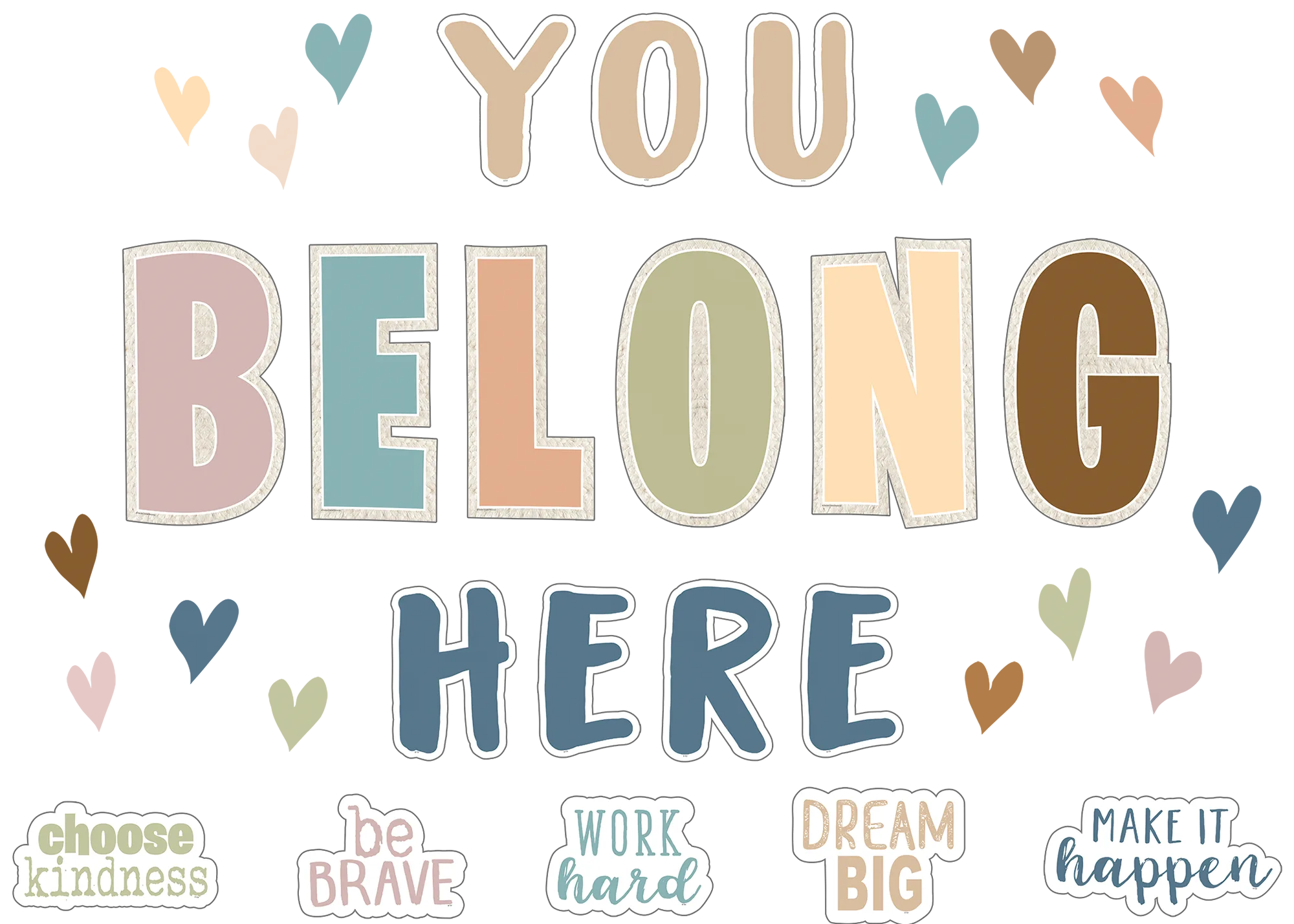Everyone is Welcome You Belong Here Bulletin Board