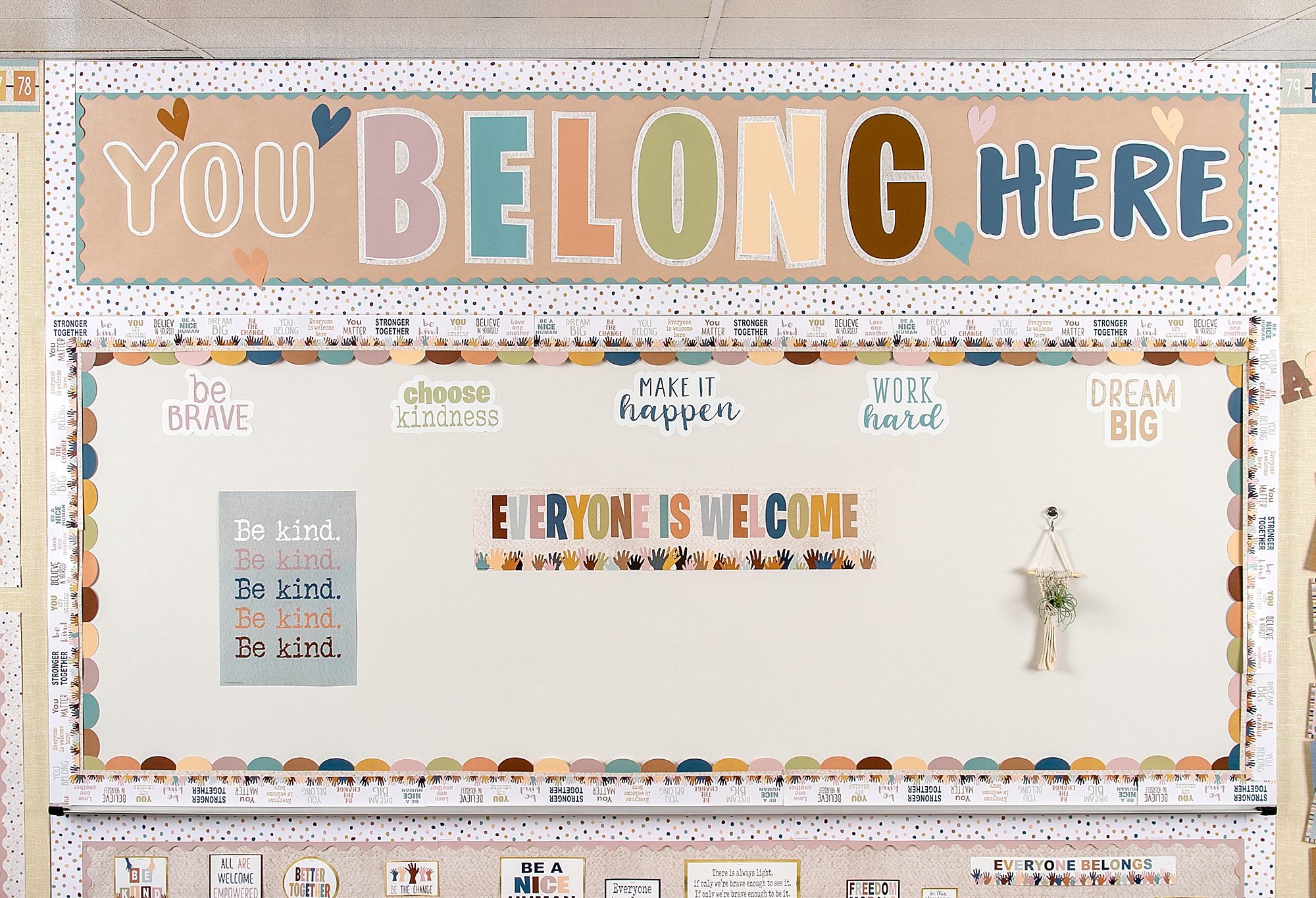 Everyone is Welcome You Belong Here Bulletin Board - Image 2
