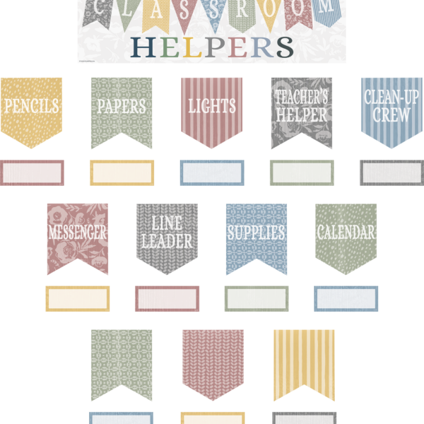 Classroom Cottage Classroom Helpers Mini Bulletin Board