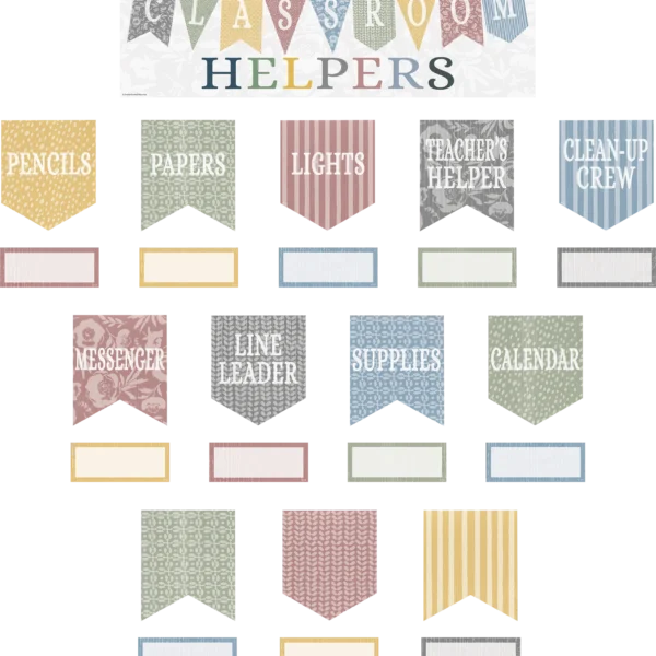 Classroom Cottage Classroom Helpers Mini Bulletin Board
