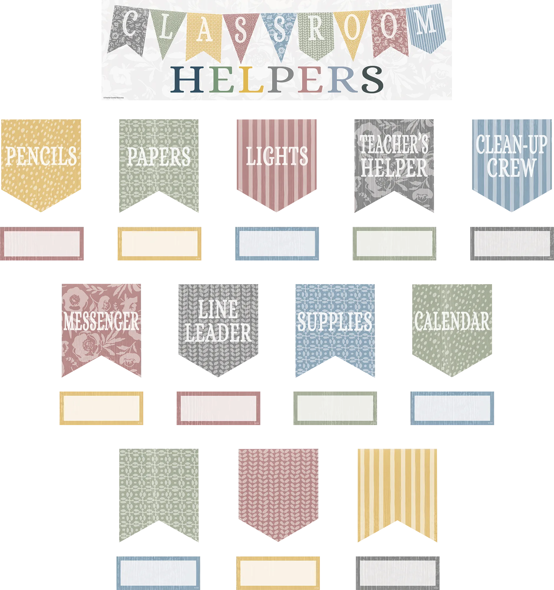 Classroom Cottage Classroom Helpers Mini Bulletin Board