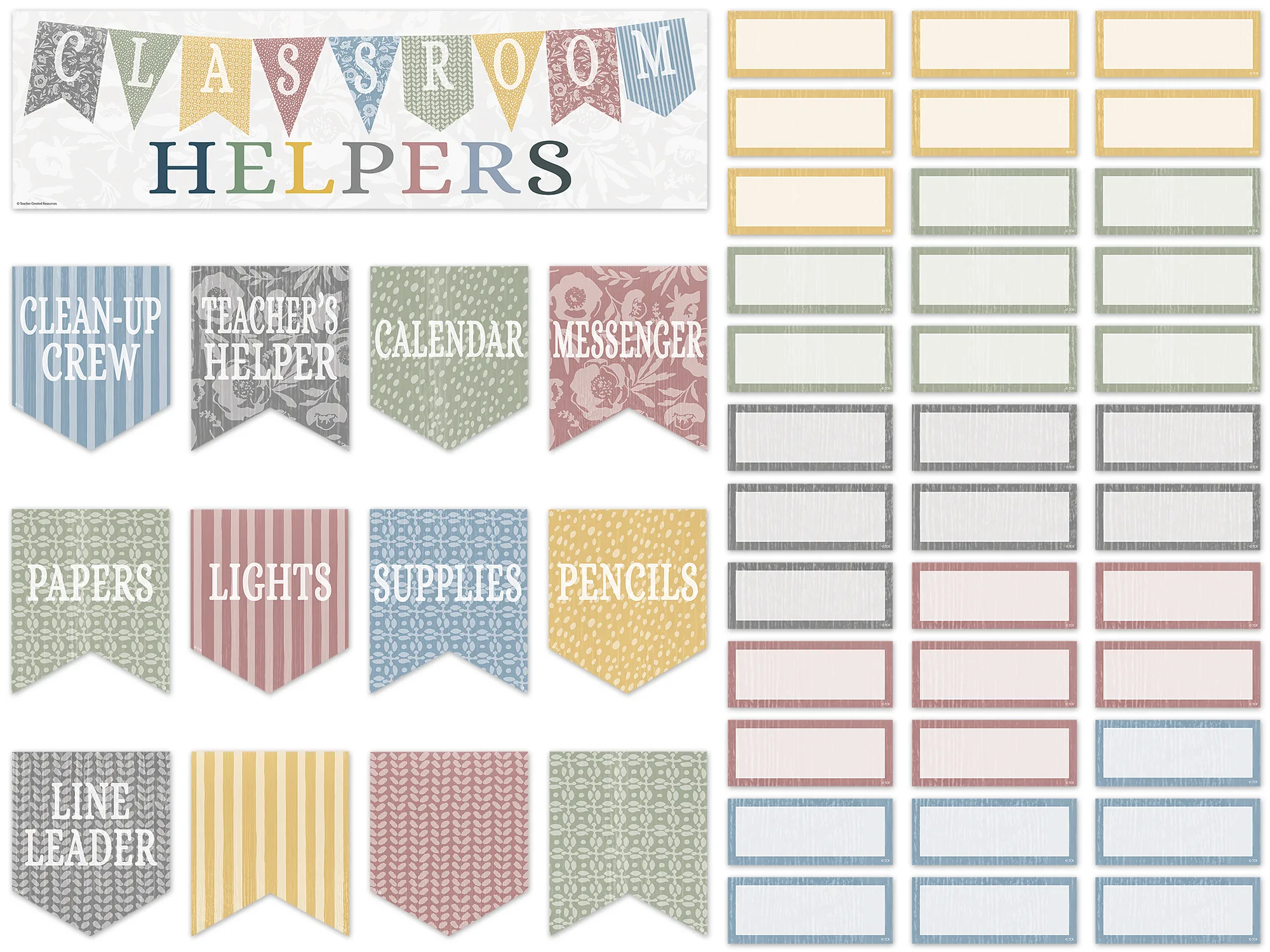 Classroom Cottage Classroom Helpers Mini Bulletin Board - Image 2