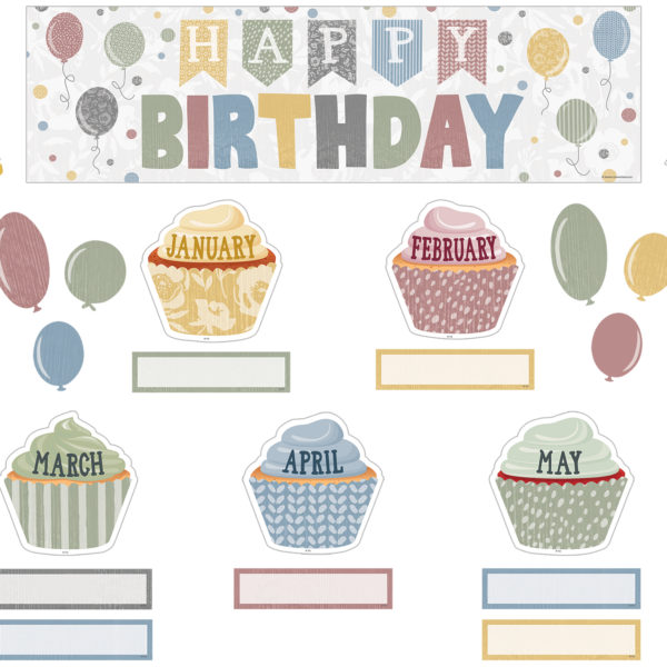 Classroom Cottage Happy Birthday Mini Bulletin Board