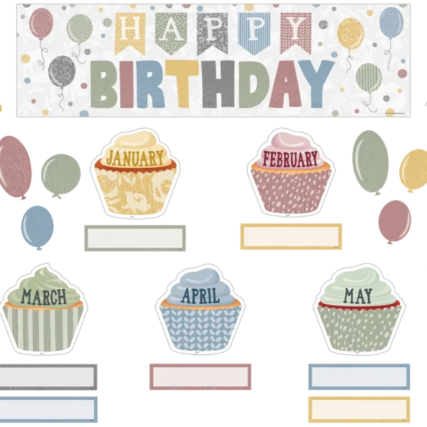 Classroom Cottage Happy Birthday Mini Bulletin Board