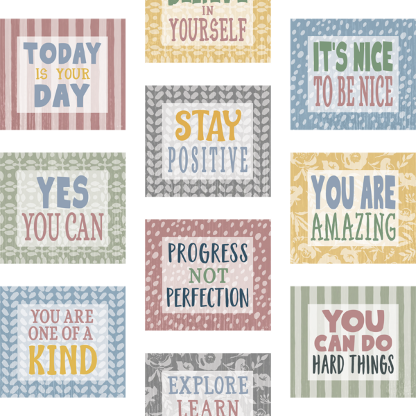 Classroom Cottage Positive Sayings Accents