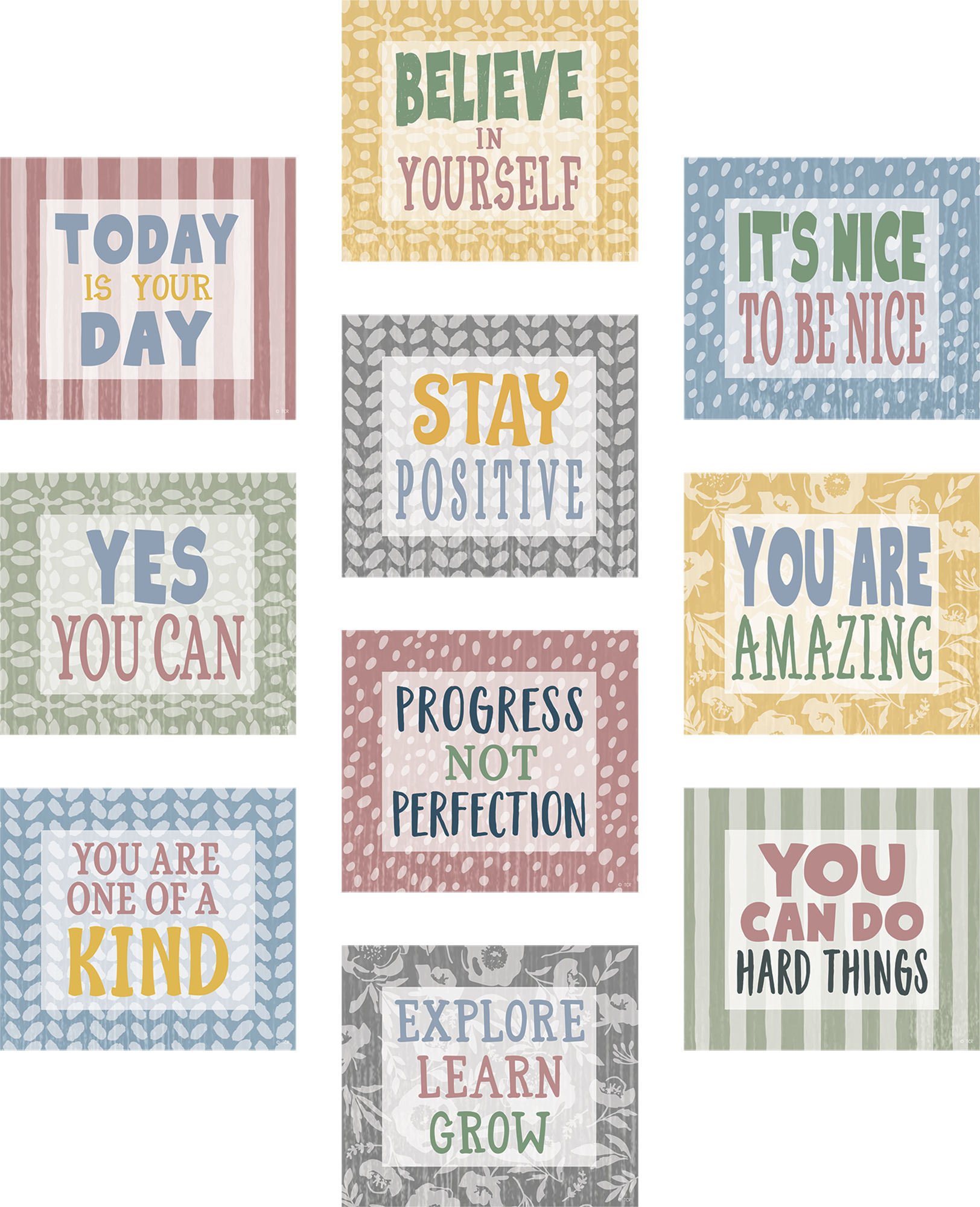 Classroom Cottage Positive Sayings Accents