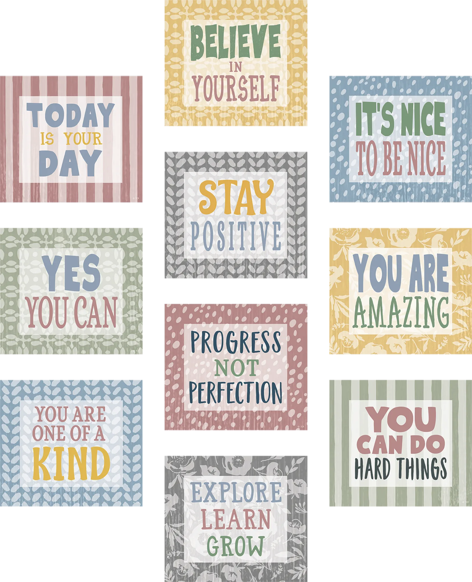 Classroom Cottage Positive Sayings Accents