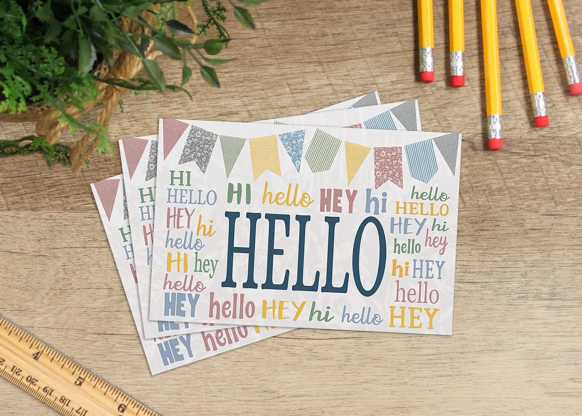 Classroom Cottage Hello Postcards - Image 2