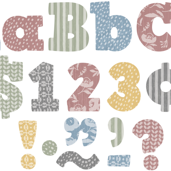 Classroom Cottage Bold Block 4" Letters Combo Pack