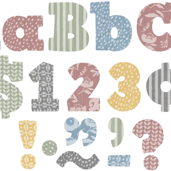 Classroom Cottage Bold Block 4" Letters Combo Pack