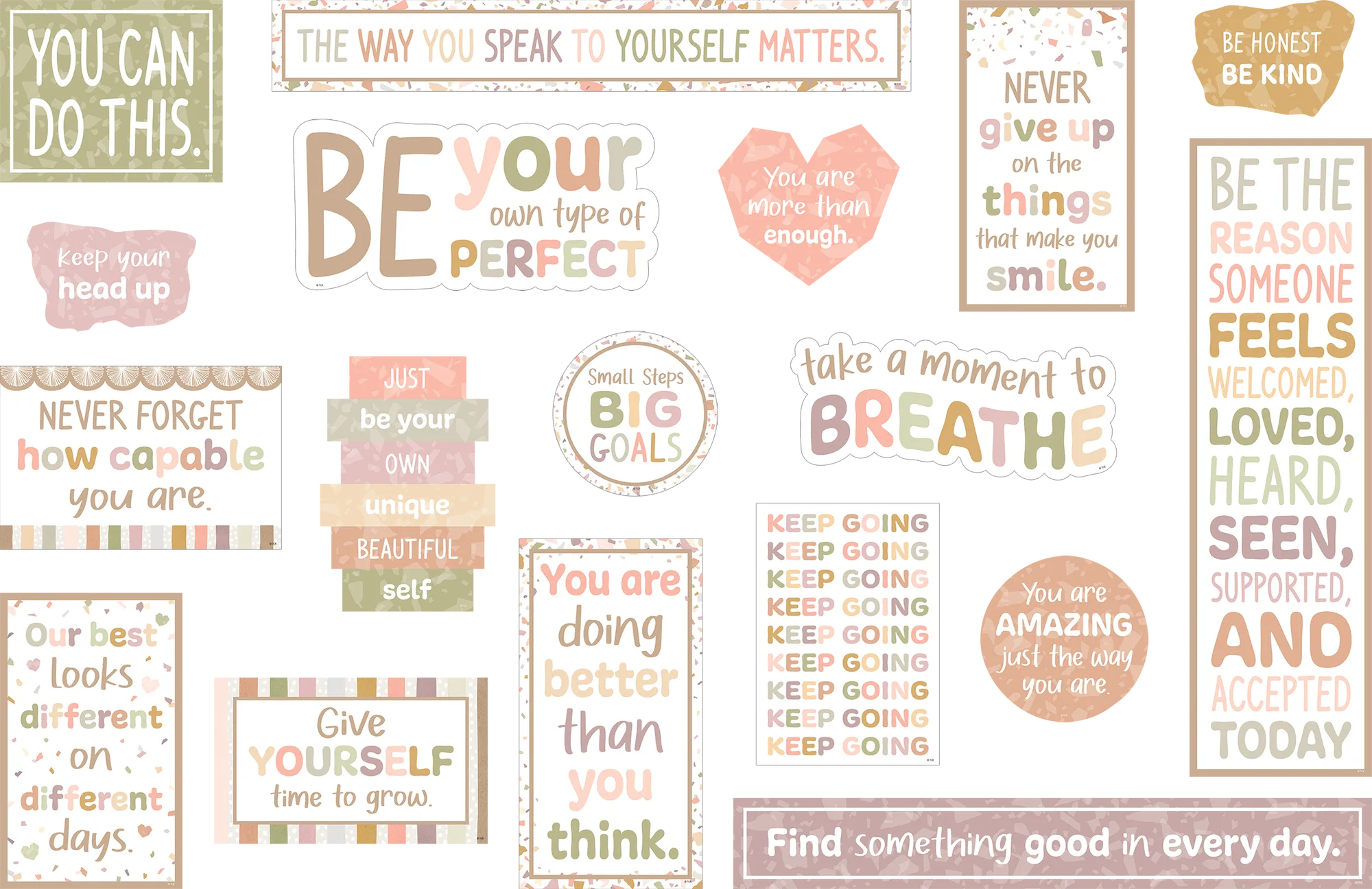 Terrazzo Tones Mini Bulletin Board