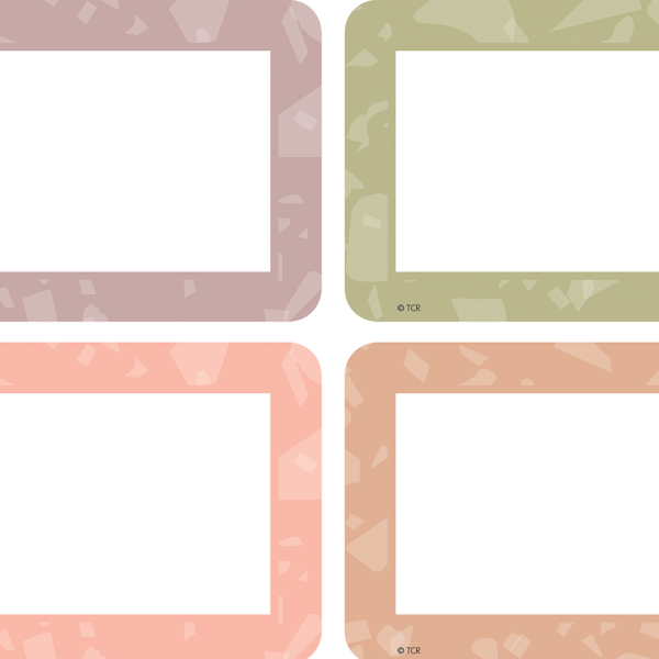 Terrazzo Tones Name Tags/Labels - Multi-Pack