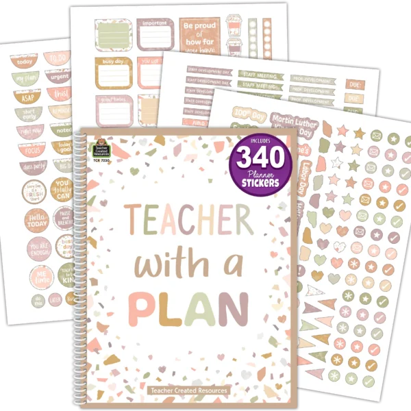 Terrazzo Tones Teacher Planner