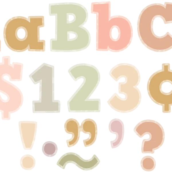 Terrazzo Tones Bold Block 4" Letters Combo Pack