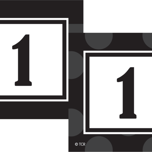 Black Sassy Solids Double-Sided Calendar Cards