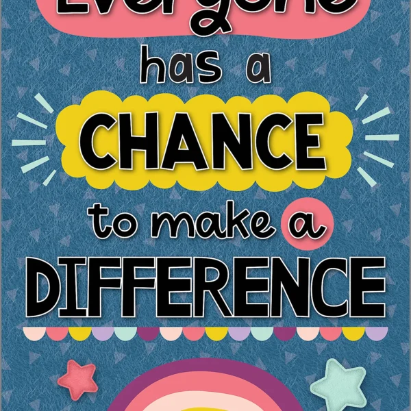 Everyone Has a Chance to Make a Difference Positive Poster