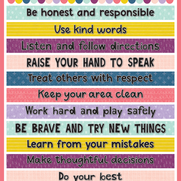 Oh Happy Day Classroom Rules Chart