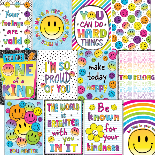 Brights 4Ever Positive Sayings Small Poster Pack