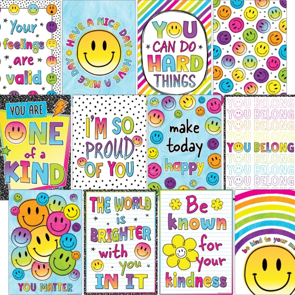 Brights 4Ever Positive Sayings Small Poster Pack