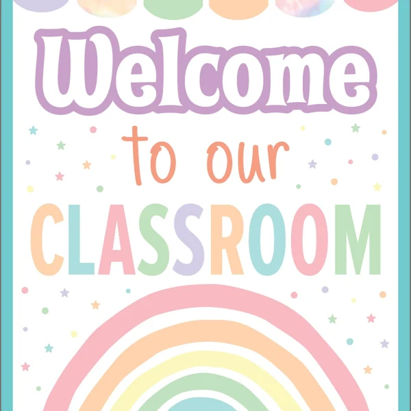 Pastel Pop Welcome To Our Classroom Chart