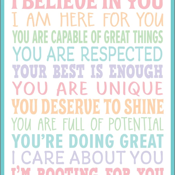 I Believe In You Positive Poster