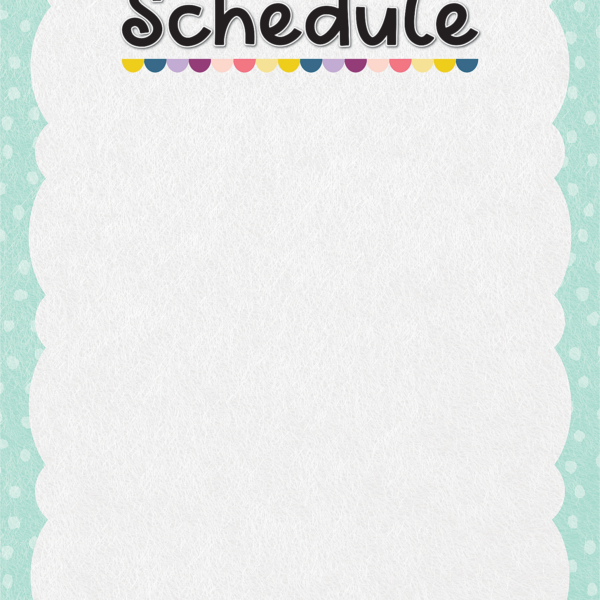 Oh Happy Day Schedule Write-On/Wipe-Off Chart