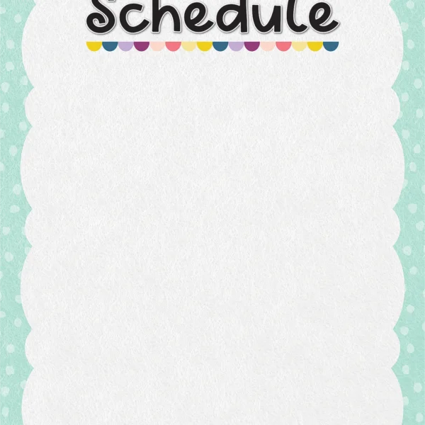 Oh Happy Day Schedule Write-On/Wipe-Off Chart
