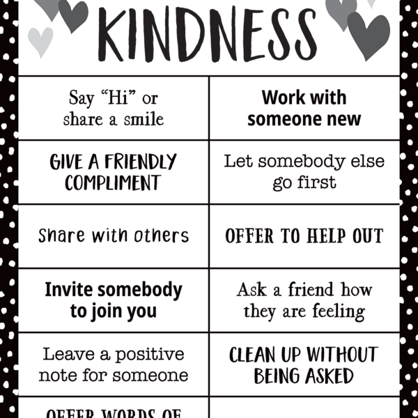 Ways to Show Kindness Chart