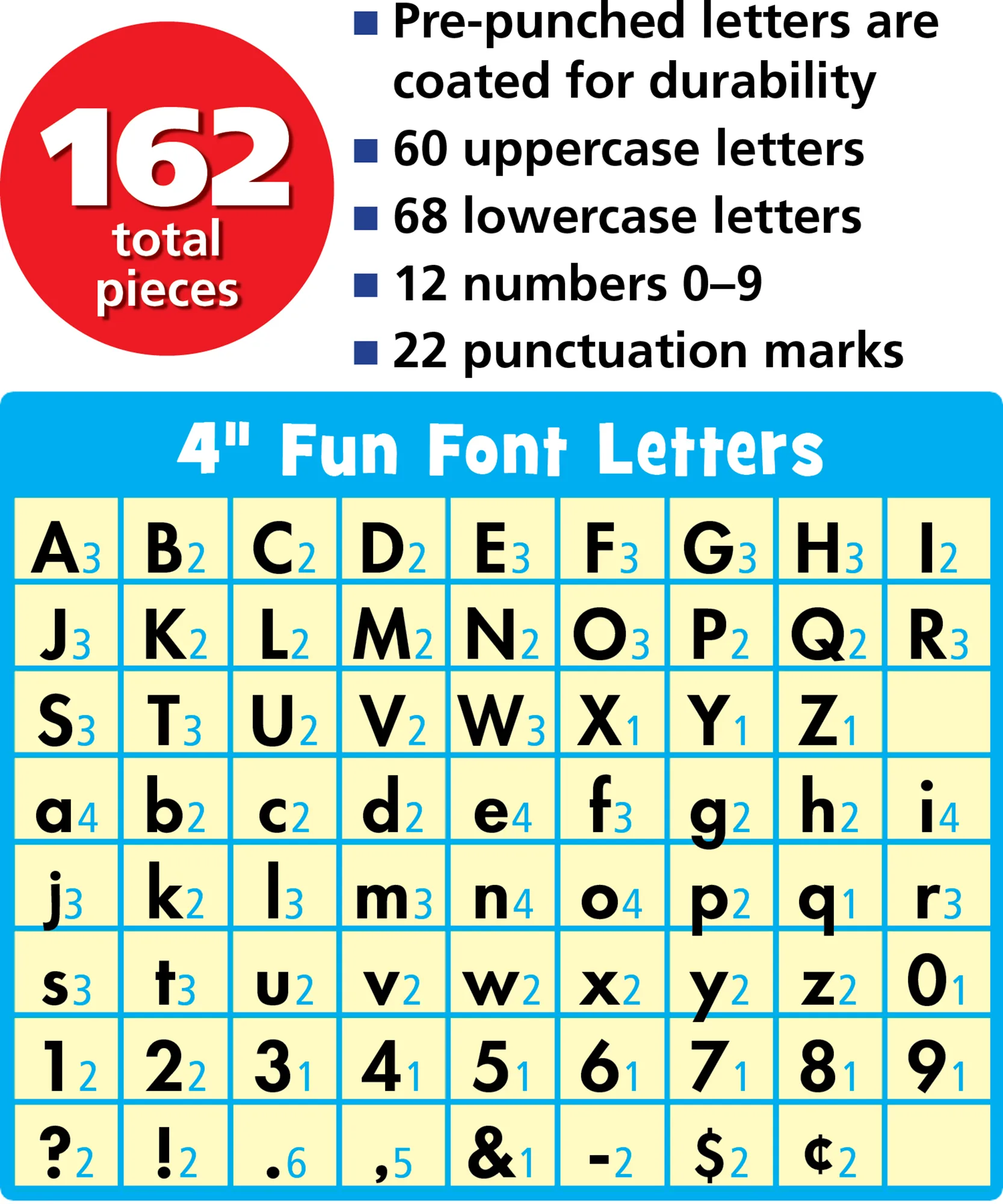 Black Stitch 4" Fun Font Letters - Image 2