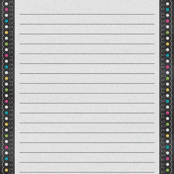 Chalkboard Brights Lined Chart