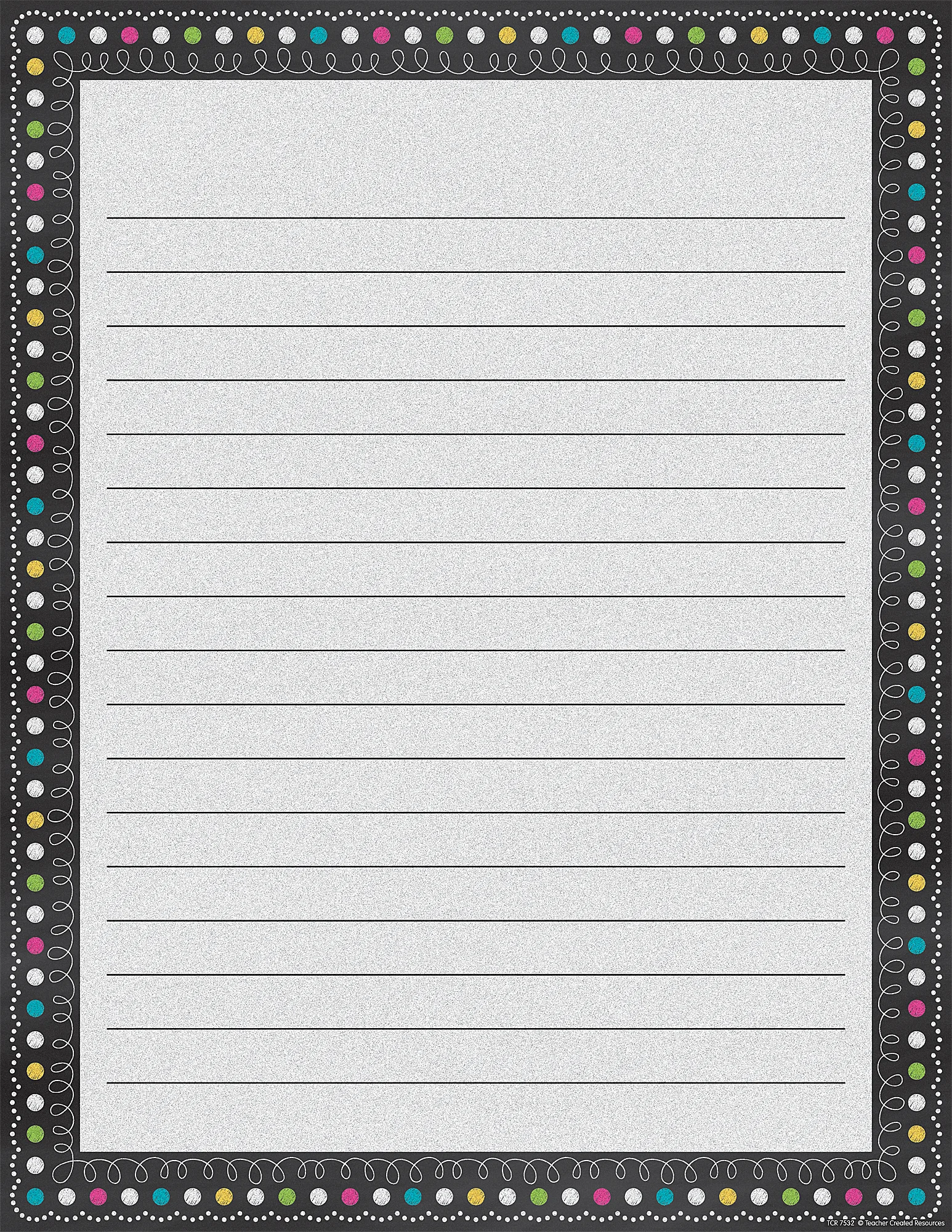 Chalkboard Brights Lined Chart