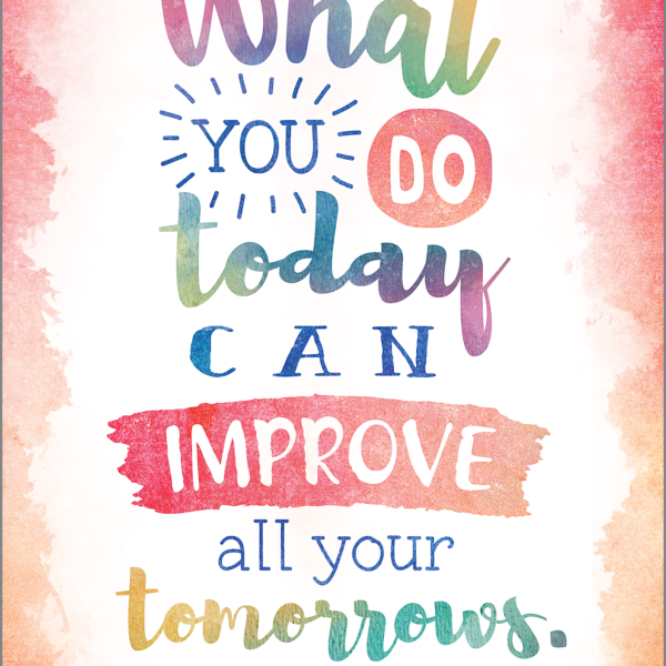 What You Do Today Can Improve All Your Tomorrows Positive Poster