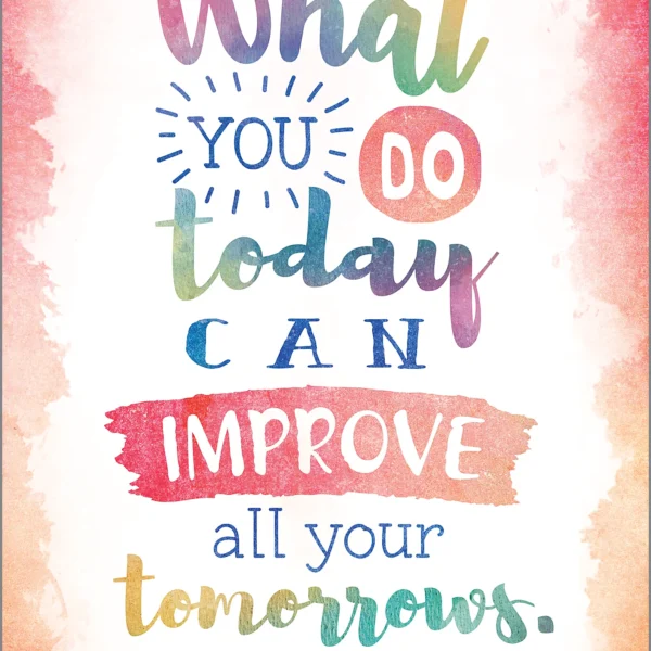 What You Do Today Can Improve All Your Tomorrows Positive Poster