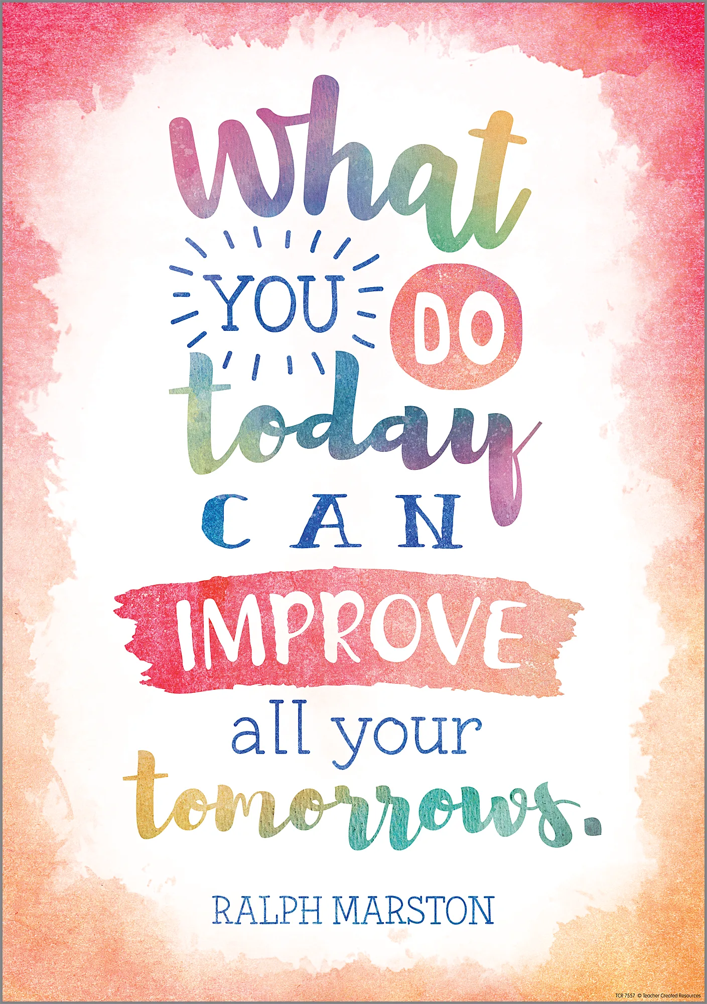 What You Do Today Can Improve All Your Tomorrows Positive Poster