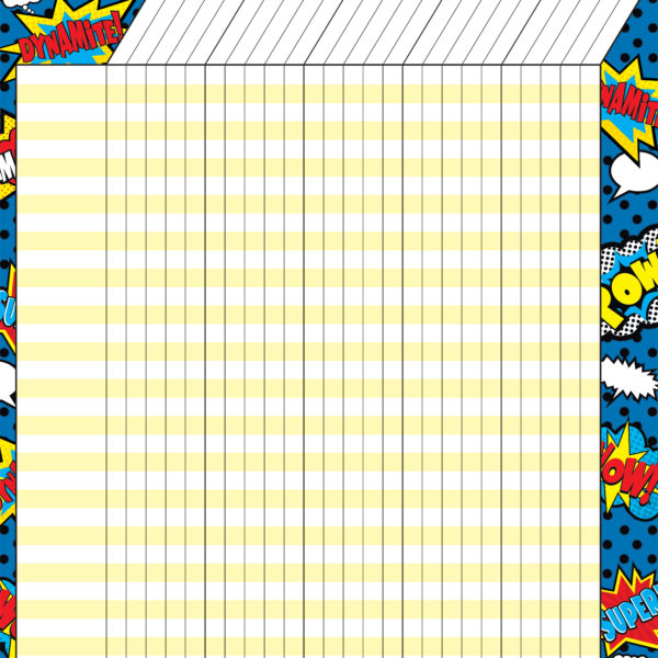 Superhero Incentive Chart