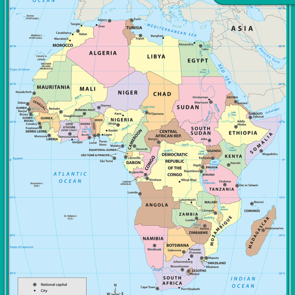 Africa Map Chart