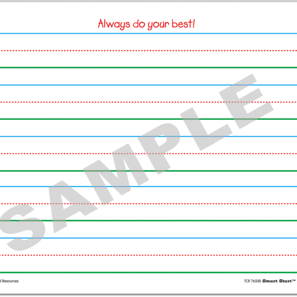 Smart Start K-1 Writing Paper: 40 sheet tab