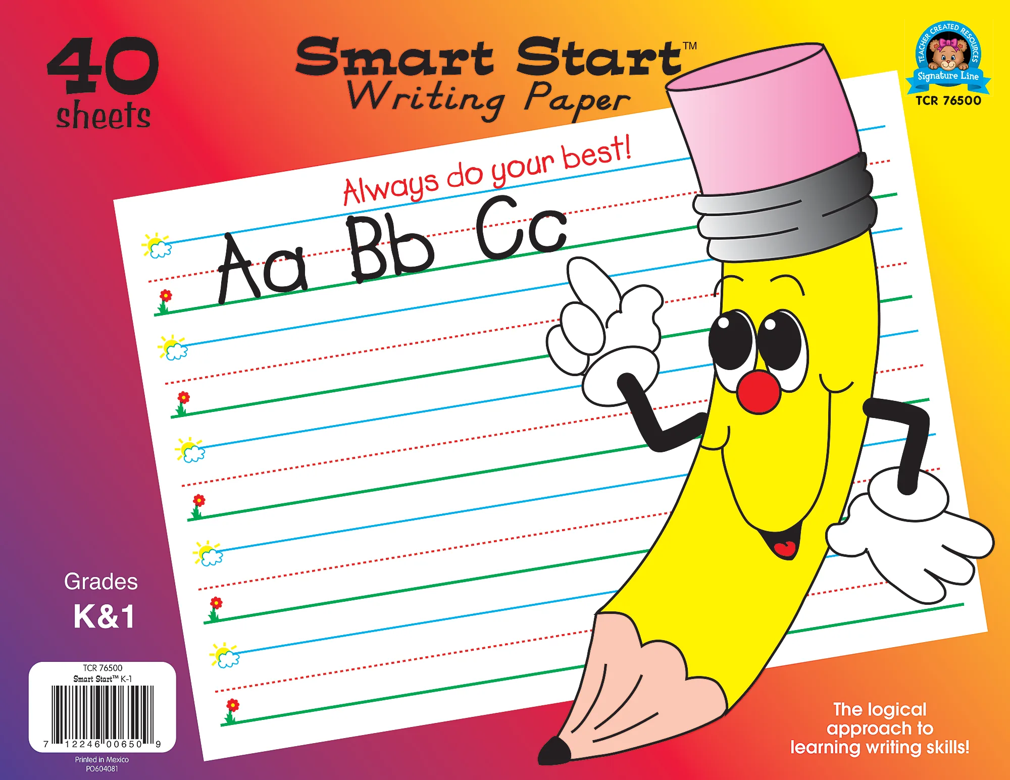 Smart Start K-1 Writing Paper: 40 sheet tab - Image 2