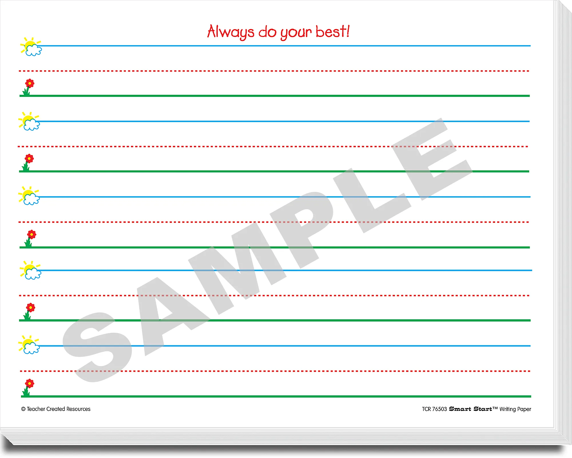 Smart Start K-1 Writing Paper: 360 she