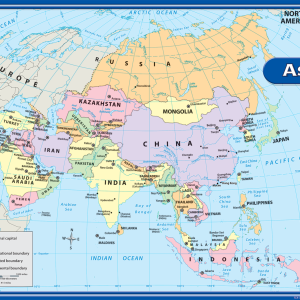 Asia Map Chart