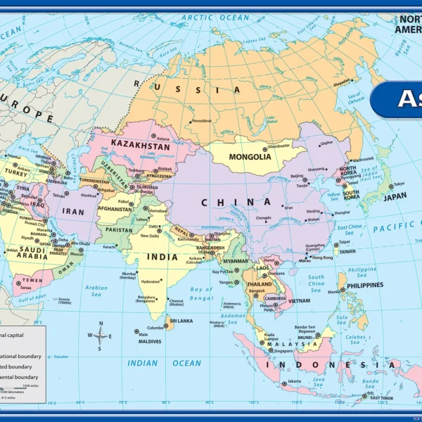 Asia Map Chart