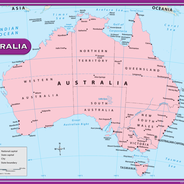 Australia Map Chart