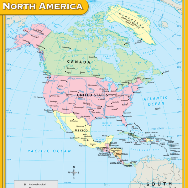 North America Map Chart