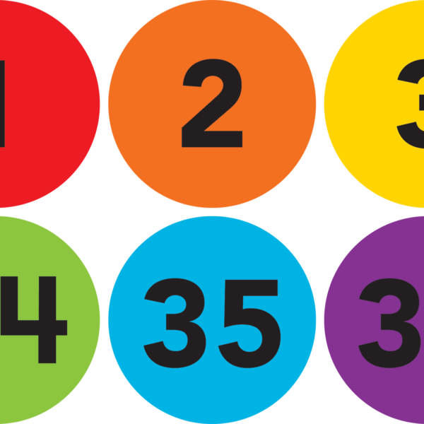 Spot On Carpet Markers Numbers 1-36 "