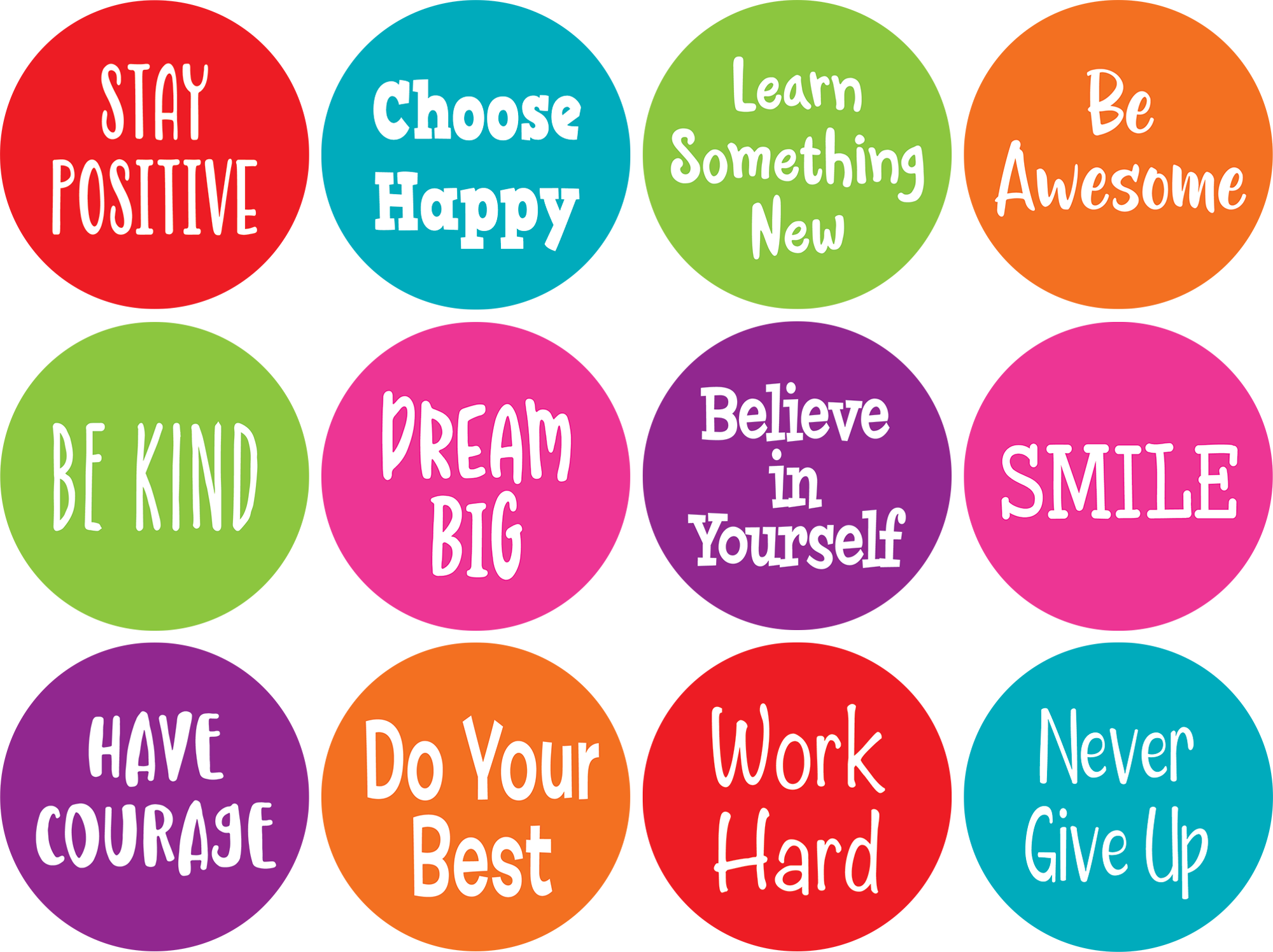 Spot On Carpet Markers Positive Sayings - "