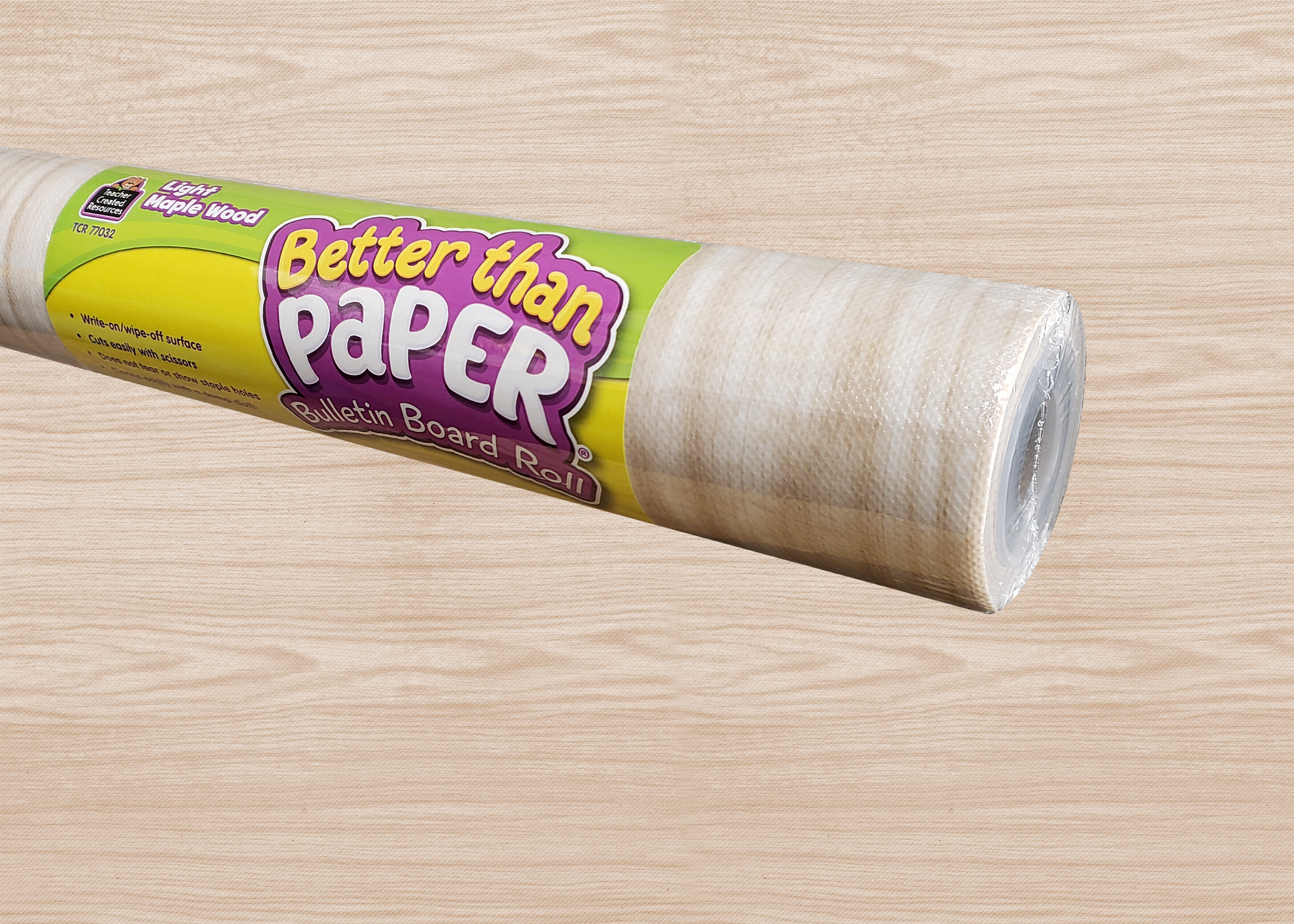 Light Maple Wood Better Than Paper Bulletin Board Rol