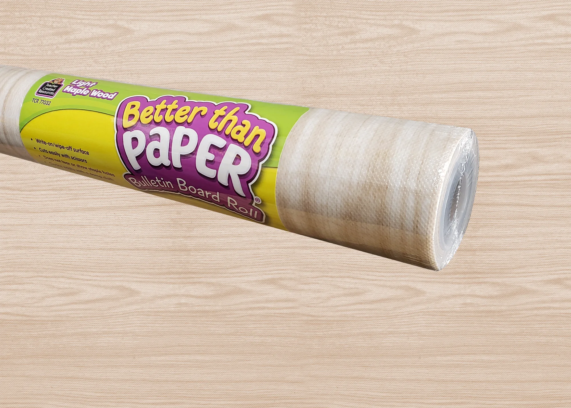 Light Maple Wood Better Than Paper Bulletin Board Rol