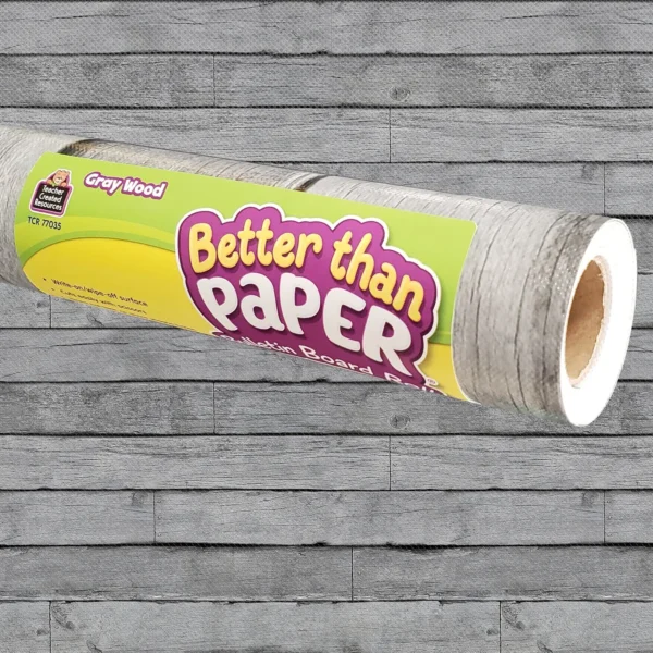 Gray Wood Better Than Paper Bulletin Board Rol